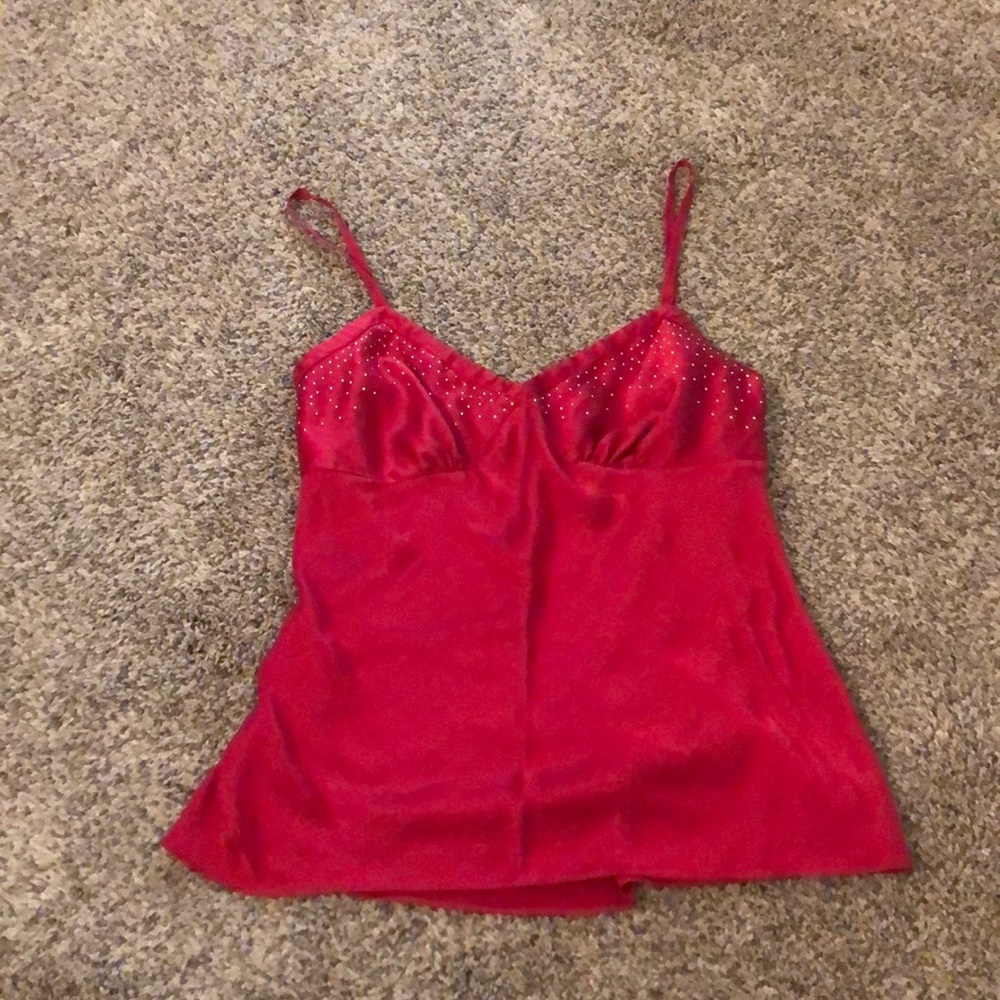 Spaghetti strap red top